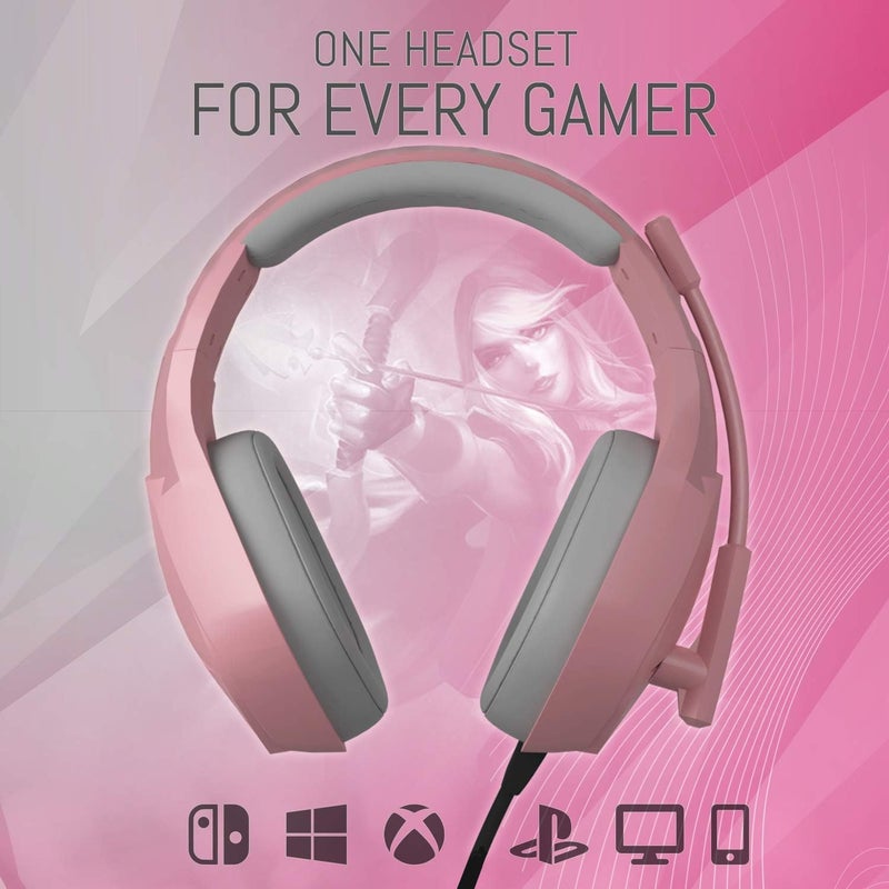Orzly Gaming Headset (Pink) for PC and Gaming Consoles PS5, PS4, Xbox Series X | S, Xbox ONE, Nintendo Switch & Google Stadia Stereo Sound with Noise Cancelling mic - Hornet RXH-20 Nakuru Edition - Image 3